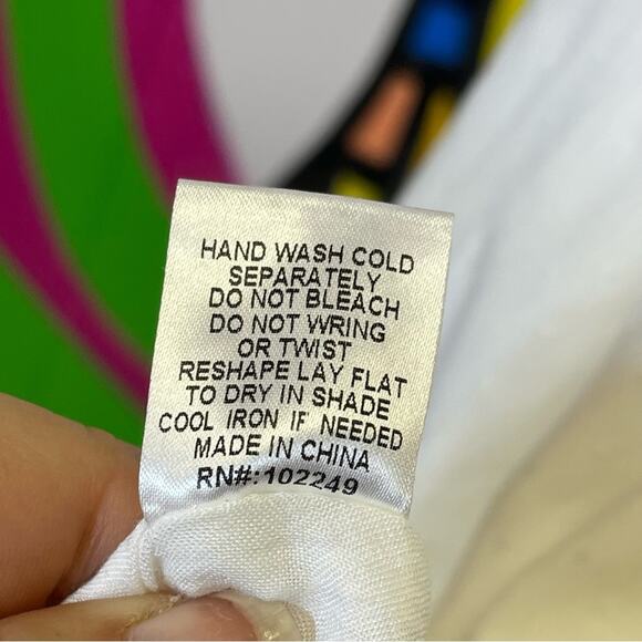 Skies are Blue Curvy, White Spaghetti Strip Dress. Size 3X. Excellent condition! - Picture 7 of 7